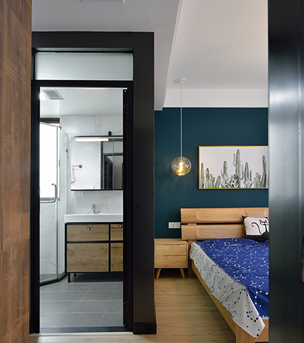 双宋结婚新房如果这样装~上海高桥新城89㎡北欧实景,隐形门亮了