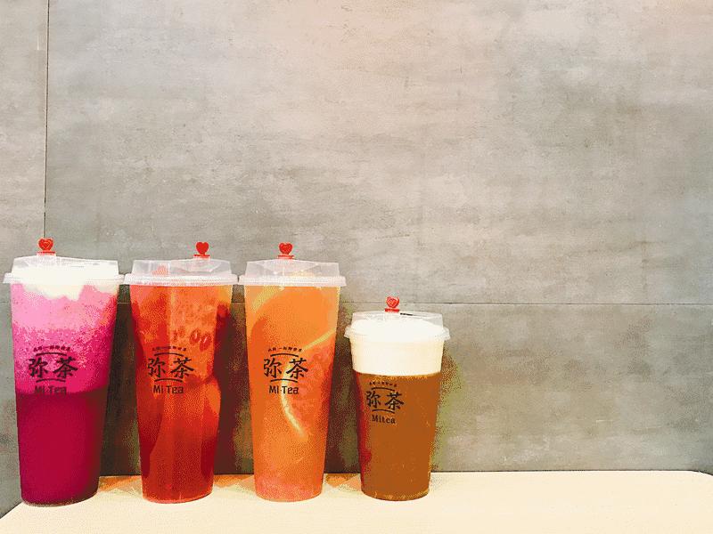 网红小清新奶茶,网红小清新风奶茶店