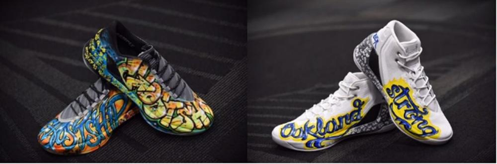 nba上脚库里战靴,nba库里战靴