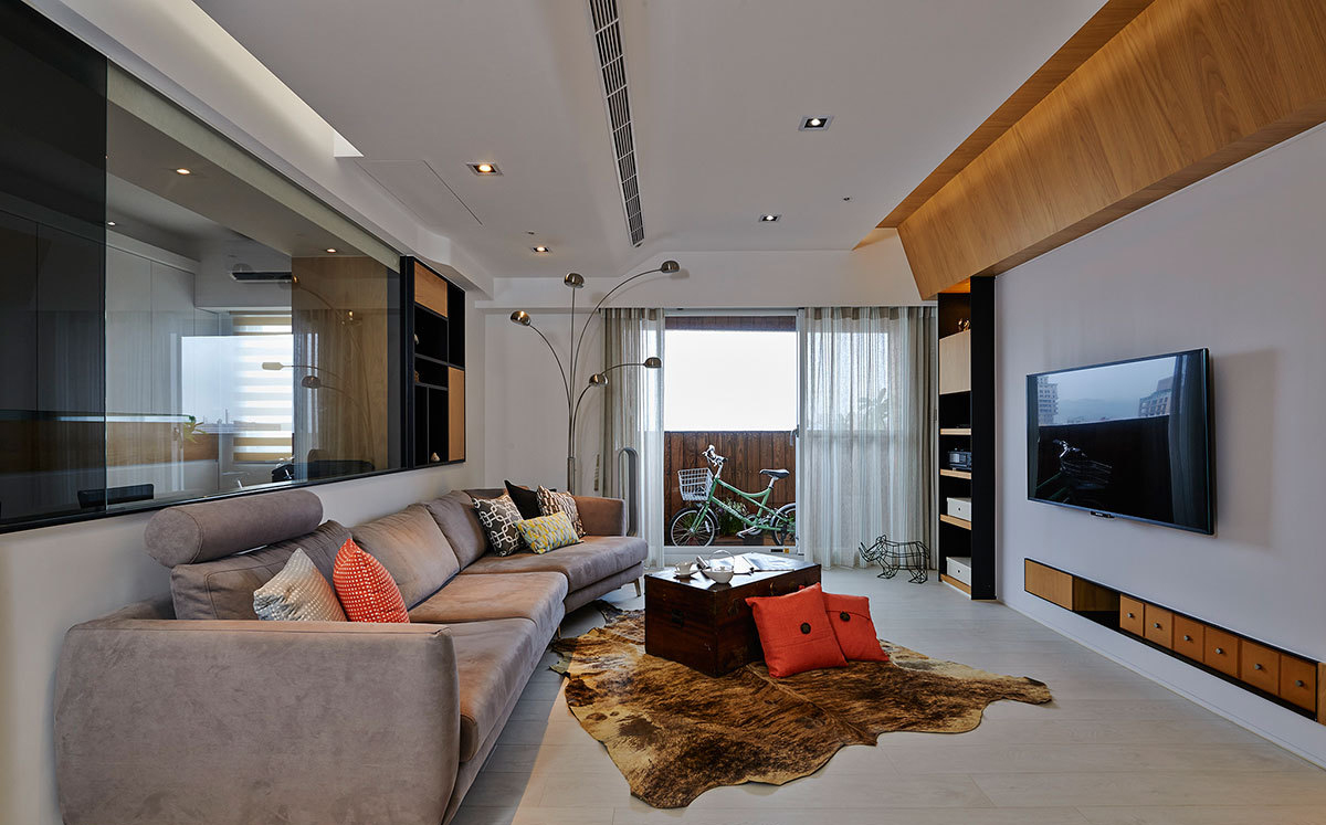 国瑞城120平现代简约装修效果图,国雅城新中式装修效果图