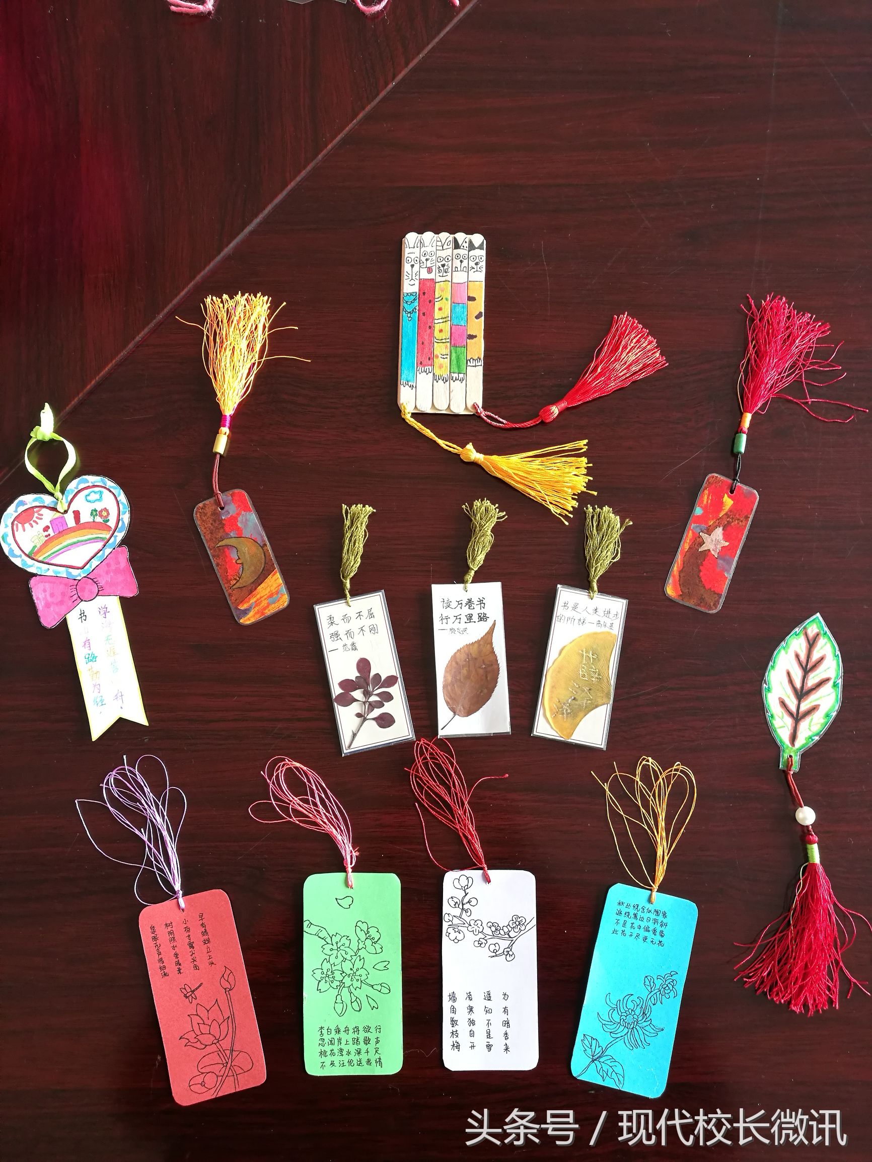 浙风十里主题书签手工制作小学,梅园书签制作小学生
