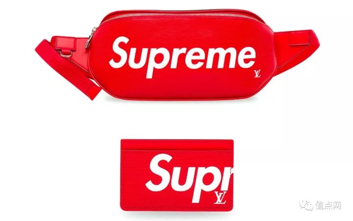 lv联名supreme手拿包,lv和supreme联名红色皮夹克