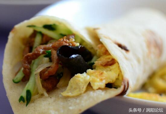 学习涡阳小吃卷馍,涡阳烙馍