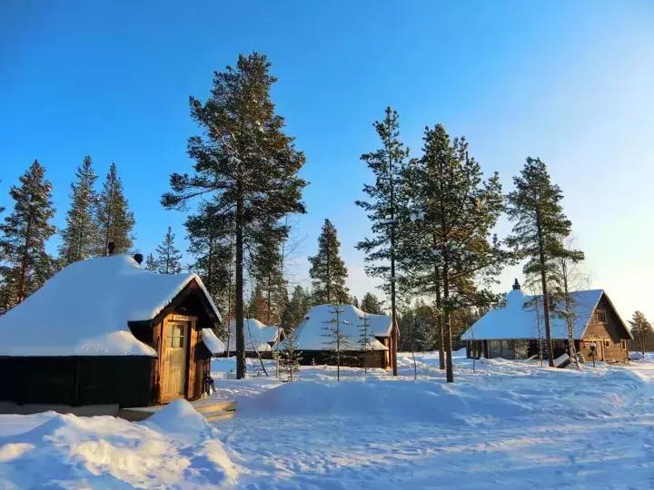 芬兰波罗的海中世纪童话,芬兰极光好像进入了童话世界