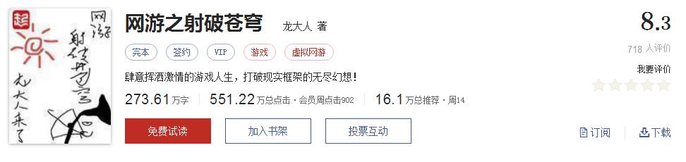 难以超越的网络小说神作,小说十五部经典神作