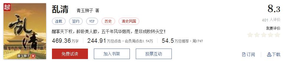 50大公认网络小说神作,网络评分最高小说20部