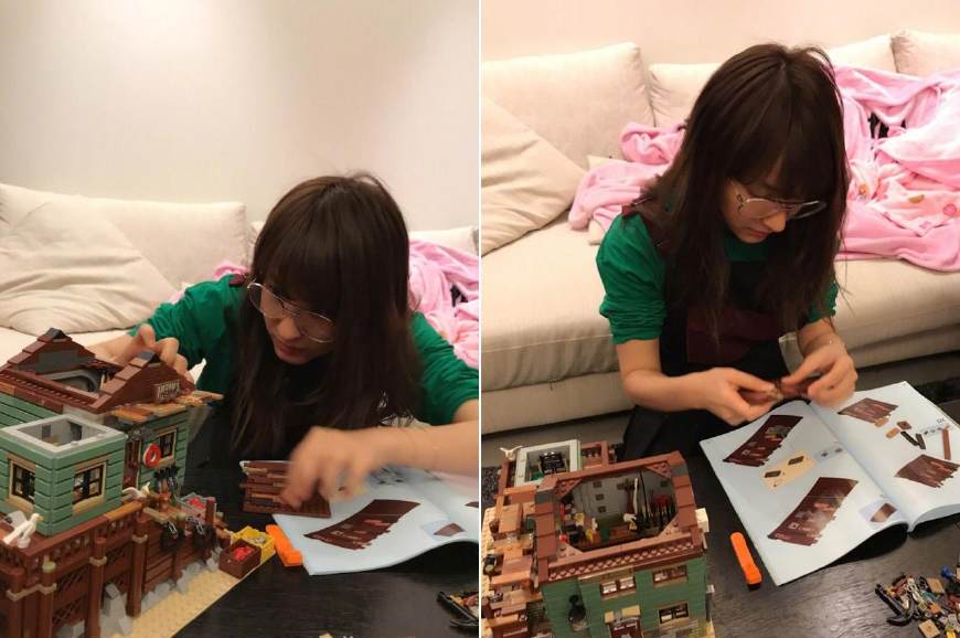 王珞丹乐高积木拼装,王珞丹潘玮柏