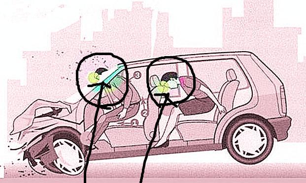 发生车祸时那些人是怎么死的?