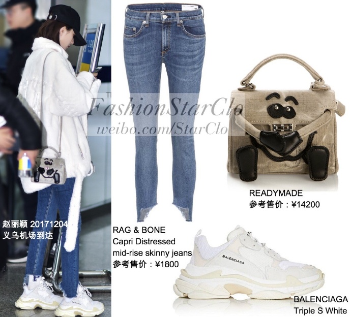 赵丽颖注重保暖,赵丽颖大热天拍戏穿羽绒服