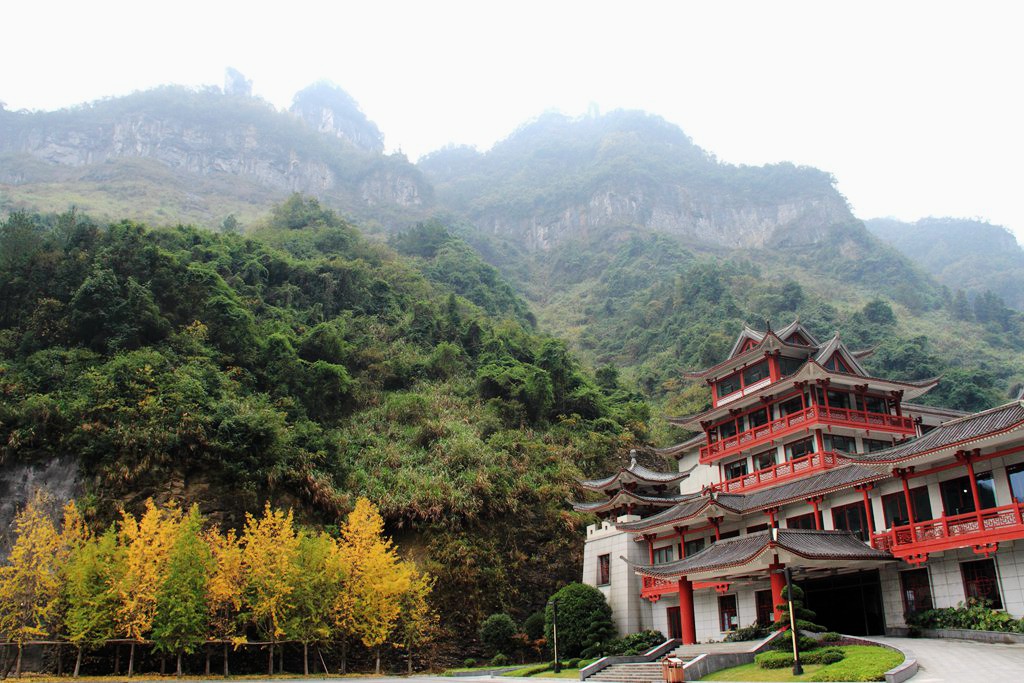 天门山景区观景,天门山生态景区