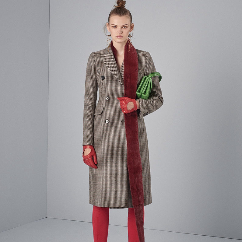 呢大衣款式女图片,女神双面呢大衣