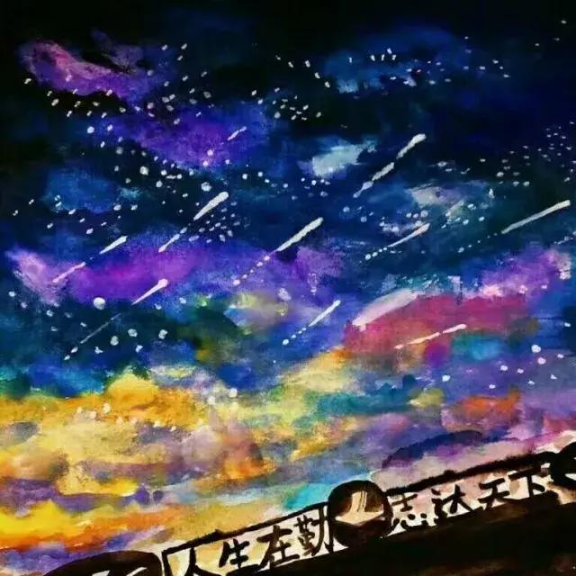 历城二中美术作品,手绘印象城市