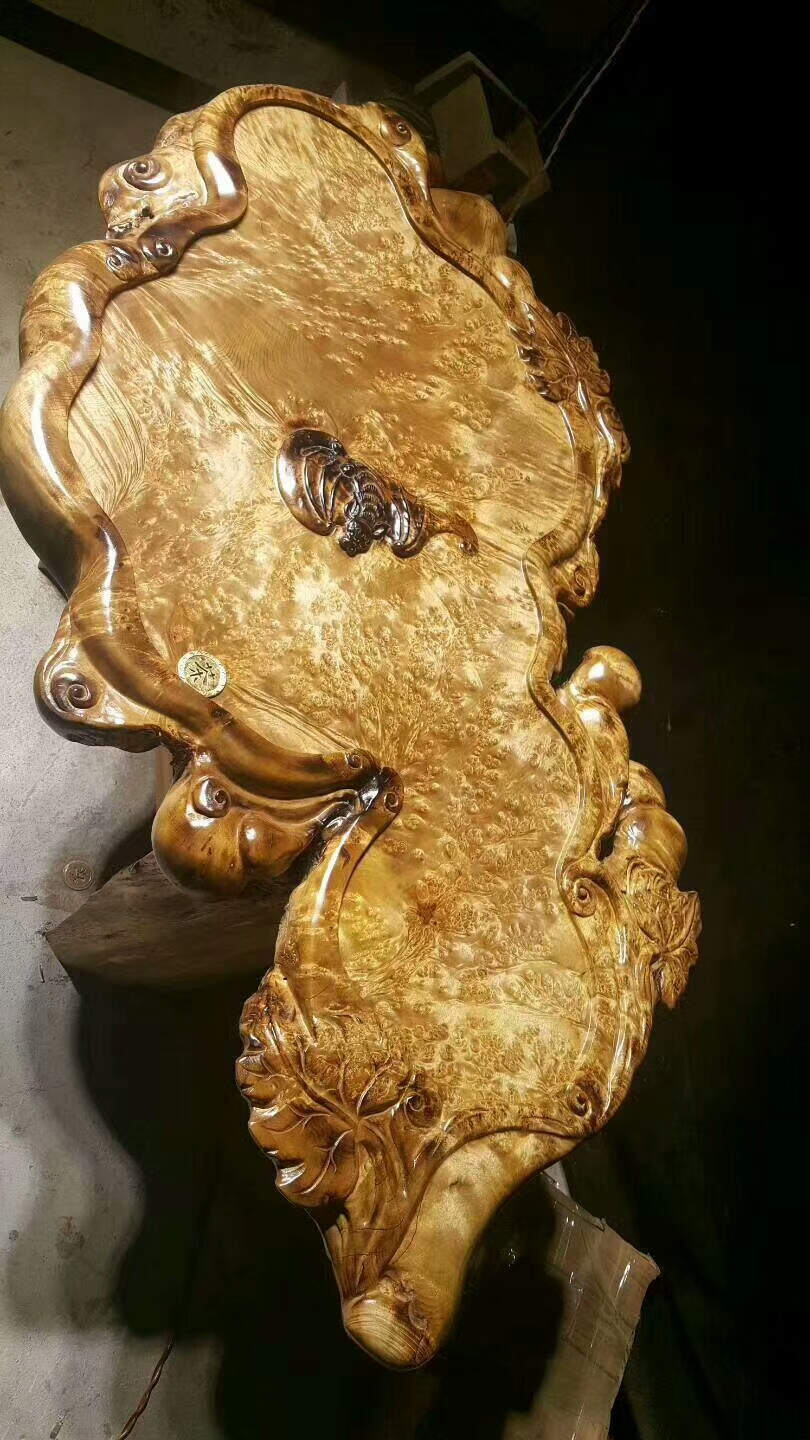 黄金樟根雕茶桌值得收藏吗,黄金樟根雕茶盘图片大全