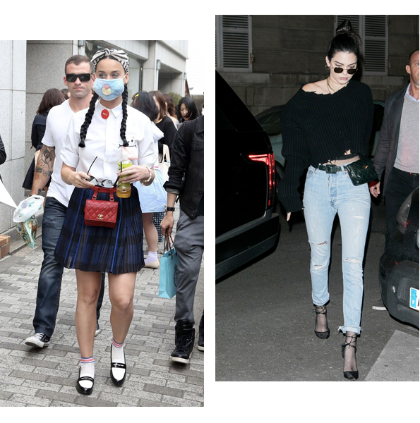 2018热巴刘雯,刘雯同款帆布双肩包