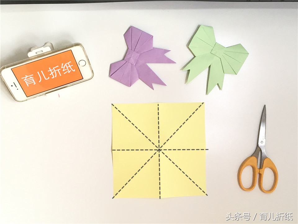 如何折纸迷你带蝴蝶结的高跟鞋,可以戴在头上的折纸蝴蝶结怎么做