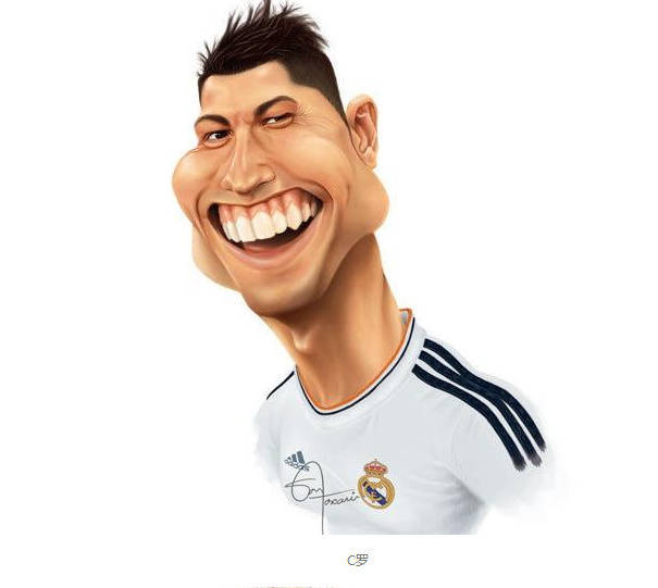 足球巨星画,足球名场面漫画图莫德里奇