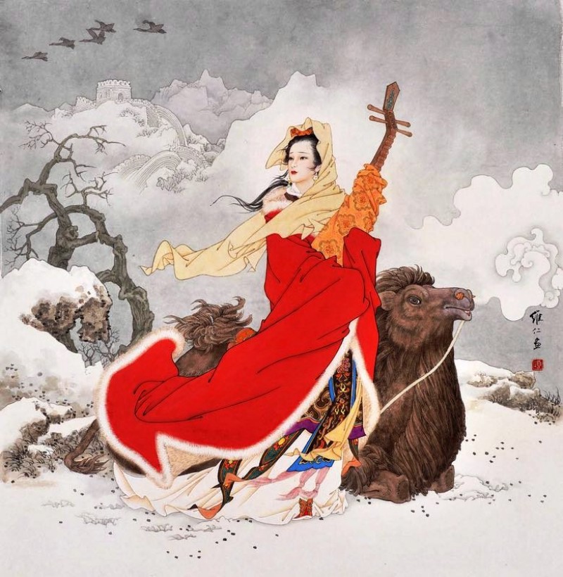 项维仁人物线描画稿,项维仁线描仕女新作集萃