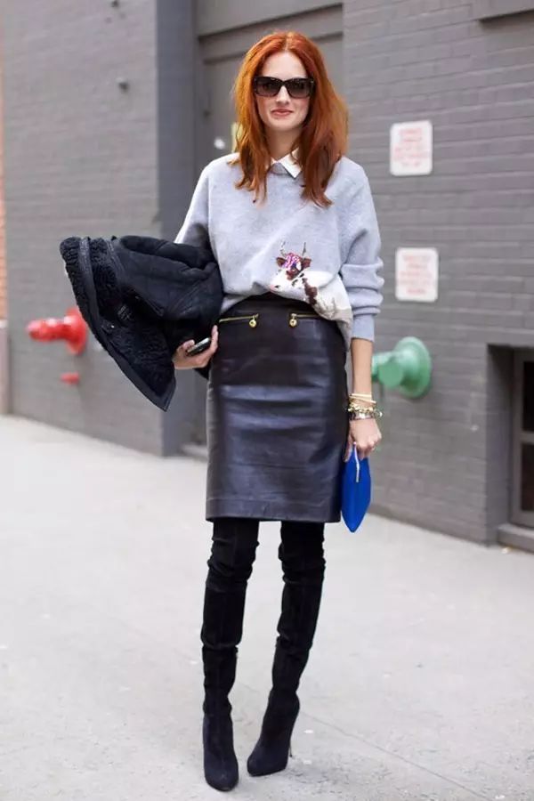 想做个时髦精你选对t恤了吗,秋冬怎么穿裙子好看又不冷