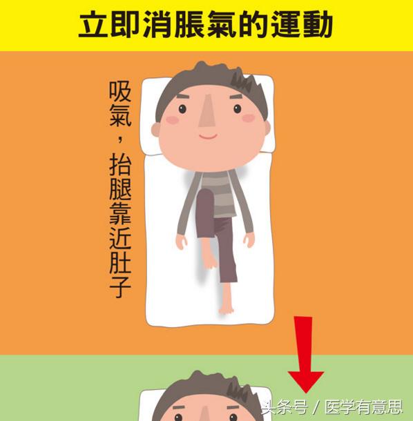 缓解肚子胀气的姿势,肚子胀气用什么姿势解决