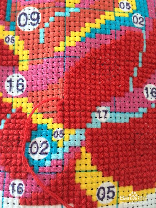 十字绣鞋垫全针绣法步骤,怎么绣十字绣针法