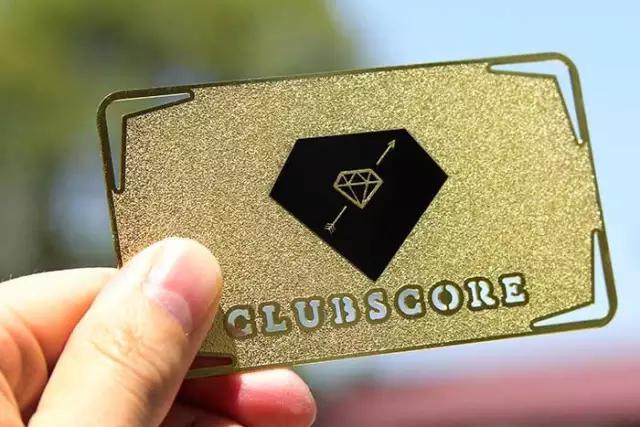 黑色金属名片,纯黄金名片