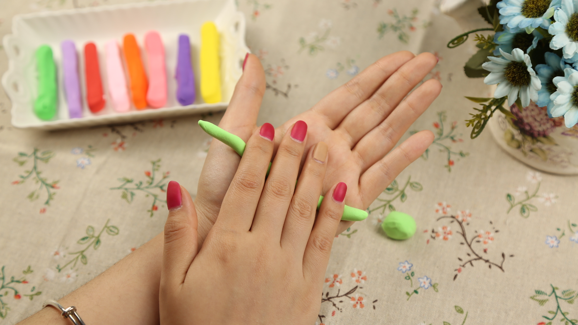 捏太空泥,太空泥捏雪糕