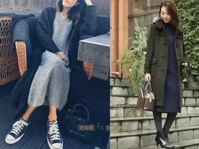 冬天怎么穿裙子才不冷请get这三招,高个子冬天穿什么裙子好看