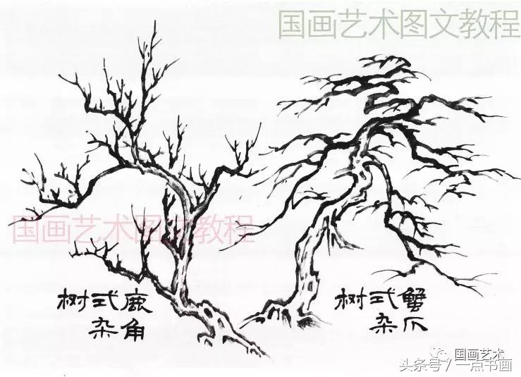 芥子园山水画技法10,芥子园国画山水画教学视频的画法