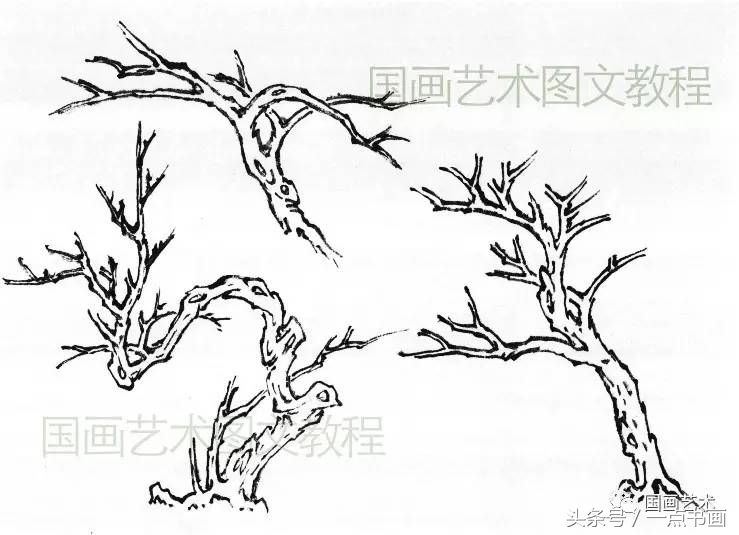芥子园山水画技法10,芥子园国画山水画教学视频的画法