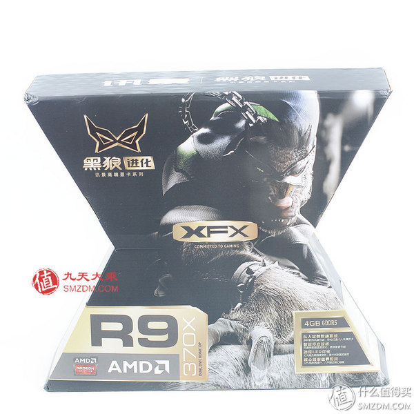 讯景rx5804g黑狼显卡,讯景r9370x4g显卡尺寸