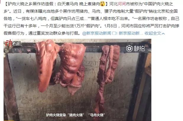 河间驴肉造假窝点,河间假驴肉火烧曝光视频