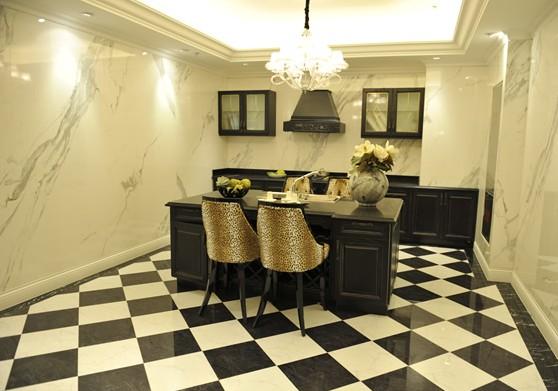 仿古大理石瓷砖拼贴效果图,瓷砖拼贴技巧有哪些