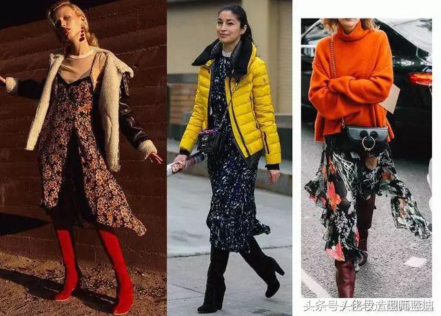 黑色过膝靴搭配抹胸裙,黑色过膝靴搭配图片