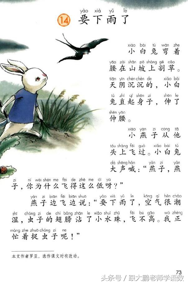 真是太及时了,部编版一年级语文下册电子书高清版+知识点预习!