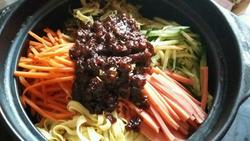 西红柿豆角炸酱面的家常做法,炸酱面肉酱的做法大全家常