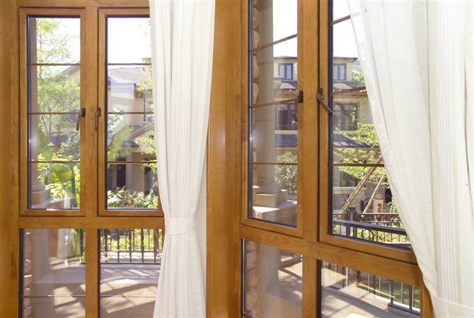 铝包木门窗实际效果图,铝包木高性能门窗