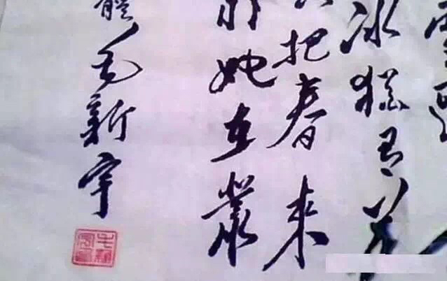 *新宇毛**书法也有大家风范令人敬佩