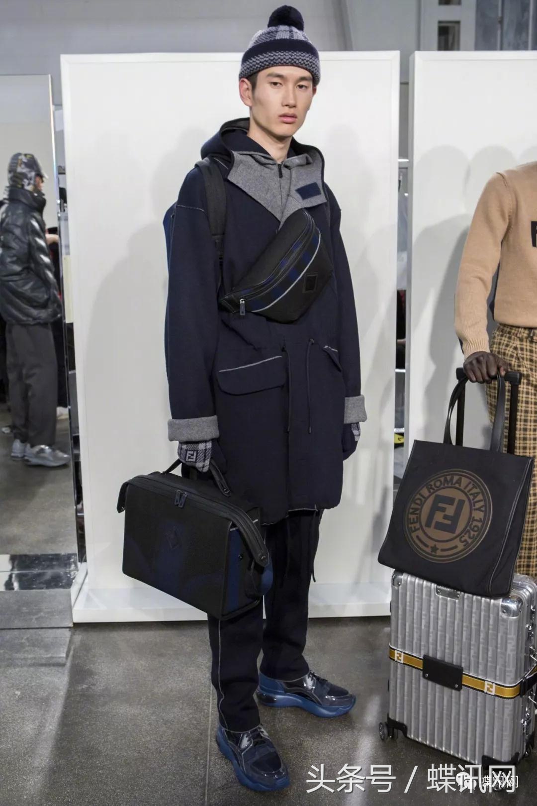 2020秋冬男装周fendi的时髦黄与黑,fendi2018秋冬男装
