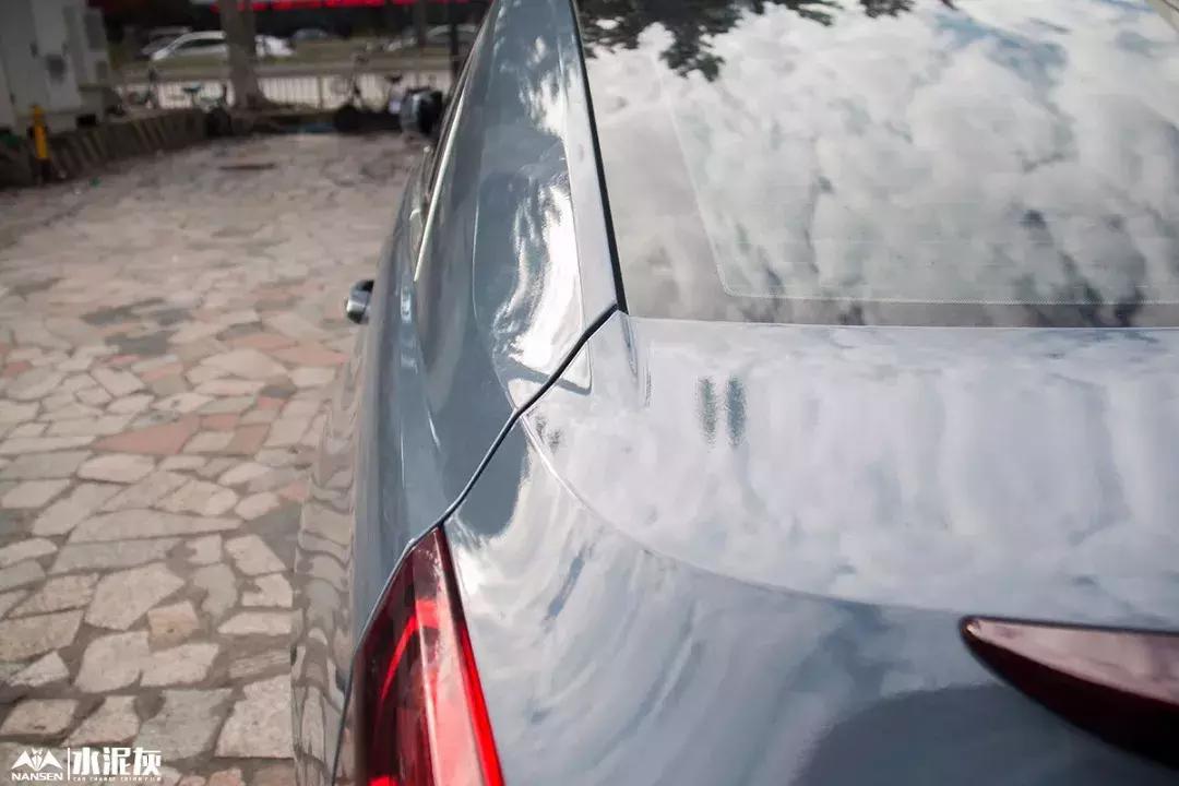 凯迪拉克xts车身改色贴膜水泥灰,凯迪拉克xts梦幻火山灰改色