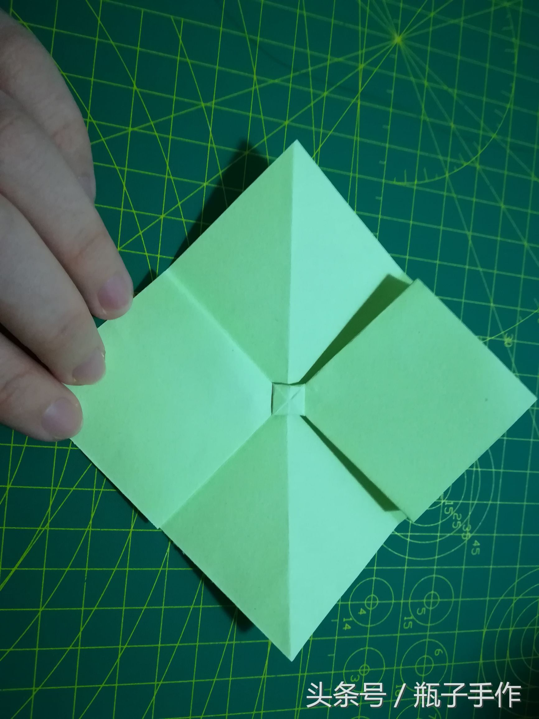 手工diy折纸ins蝴蝶结,手工折纸蝴蝶结详细慢教程