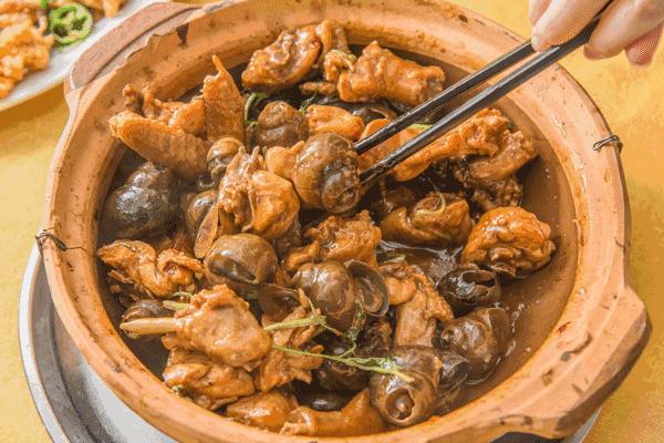 同福路金辉田螺鸡煲地址,同福西田螺鸡煲