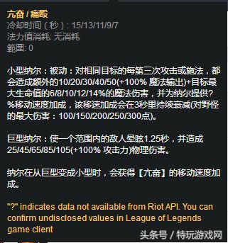 lol纳尔为什么玩的人少,lol职业赛场纳尔