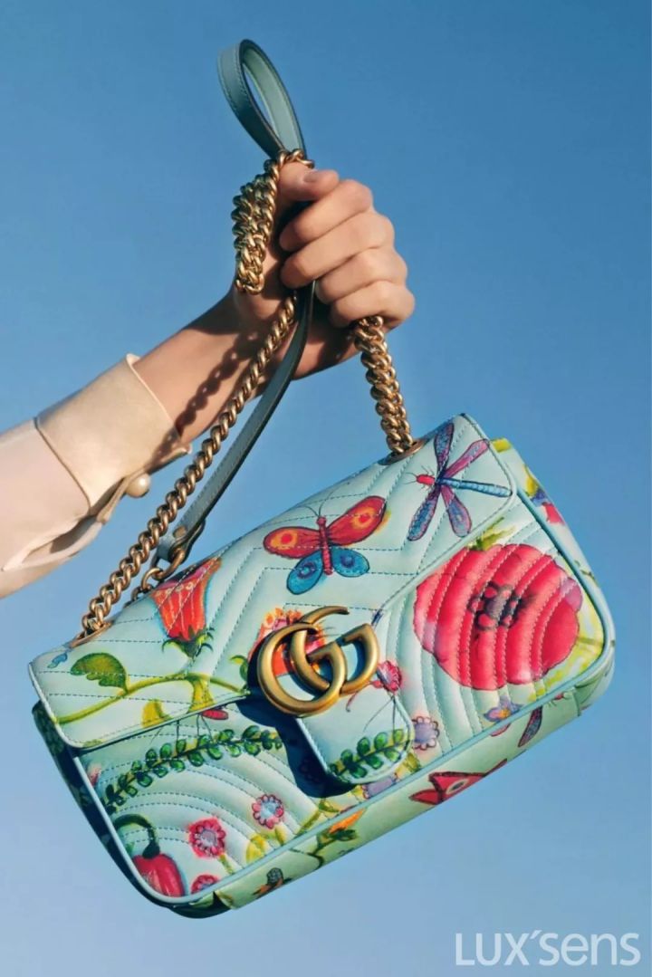 gucci广州瑰丽,gucci经典包包超mini拼红