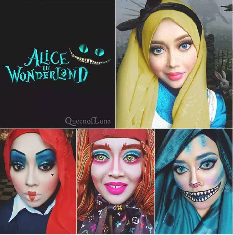 姑娘你把自己化成这样可以直接去迪斯尼上班了