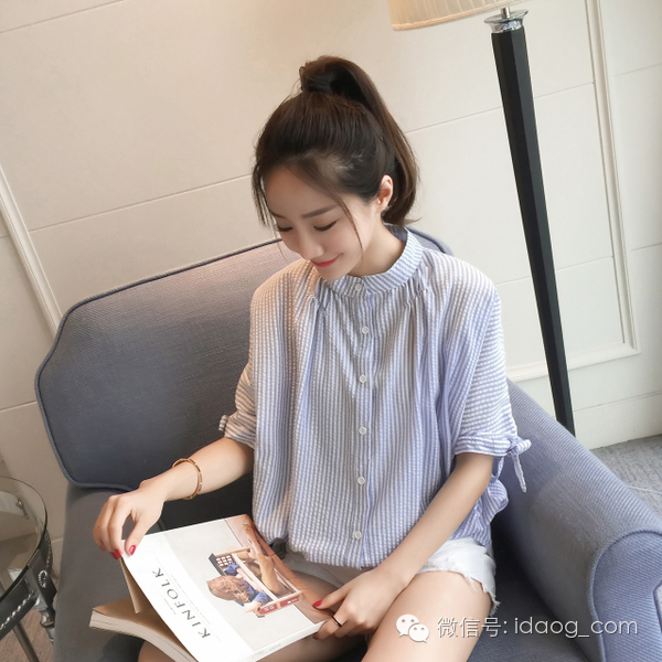 夏天宽松蝙蝠袖,洋气蝙蝠袖夏季