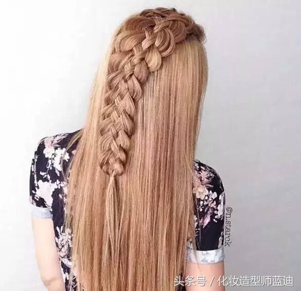 觉得直发好看,直发适合的编发