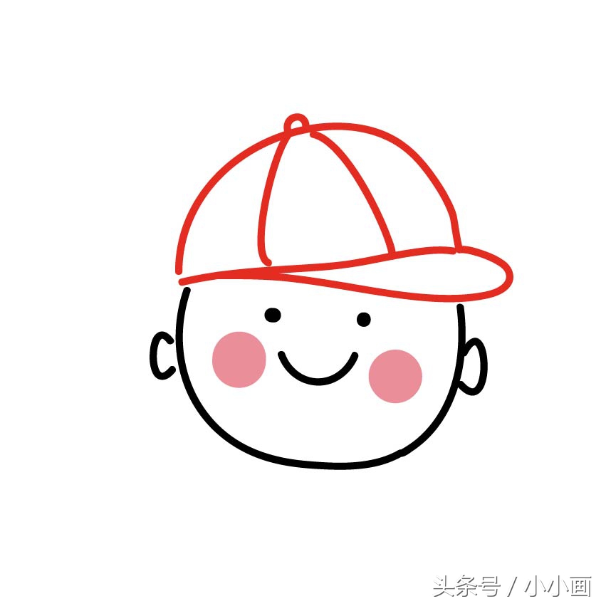 推荐各种帽子画法教程,儿童太阳帽子简单画法