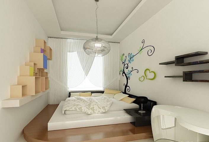 卧室不买床直接打个地台,卧室不用买床怎么设计