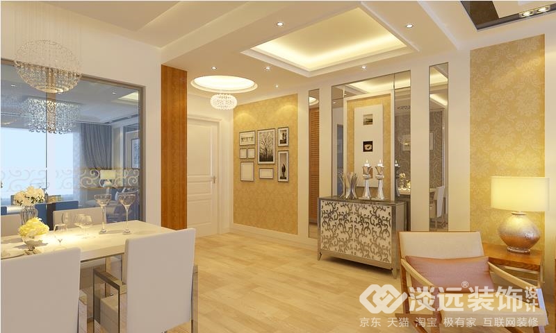 淡远设计师谷崇业鞍山颐和城现代风格（主材柏丽壹號瓷砖卫浴）