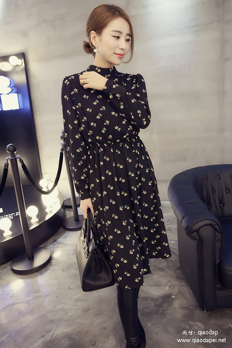 法式轻奢冬季长裙,浪漫风长裙